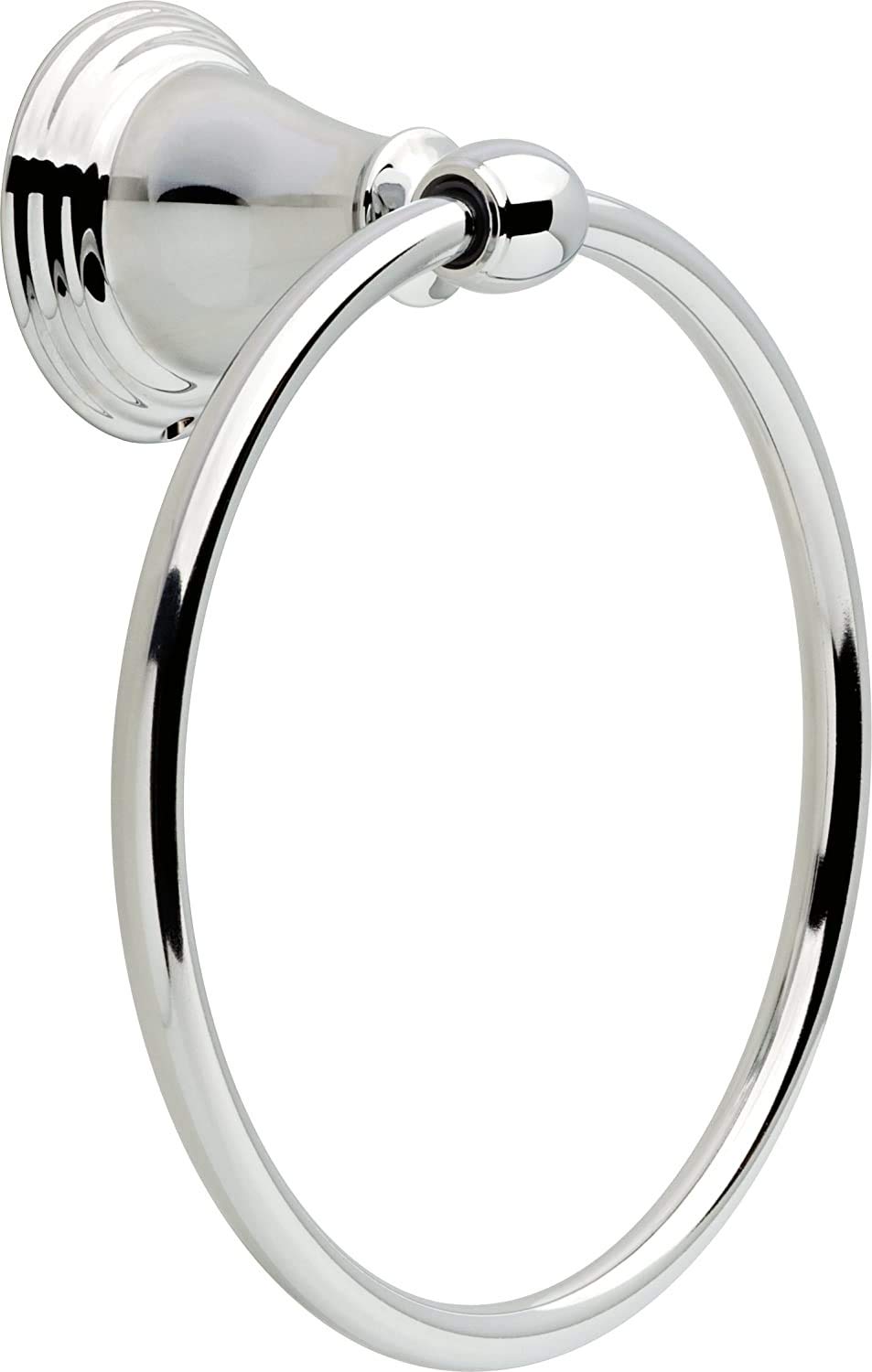 DELTA Windemere Towel Ring, Chrome, Bathroom Accessories, 70046 7.25 x 6.38 x 6.38 Inches