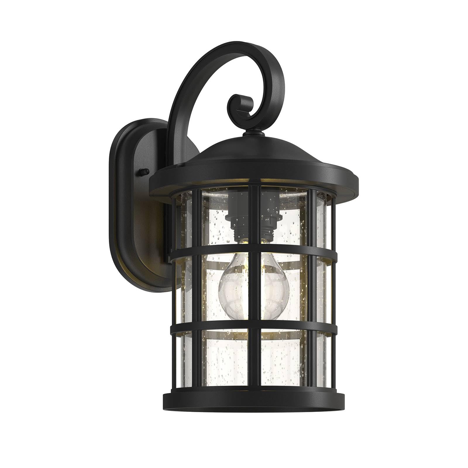 Lindby Black, Clear Outdoor Wall Light Ankea Dimmable (Antique, Vintage) In Black (1 Light Source E27) From Wall Lamp For Exterior/Interior Walls House Terrace Und Balcony