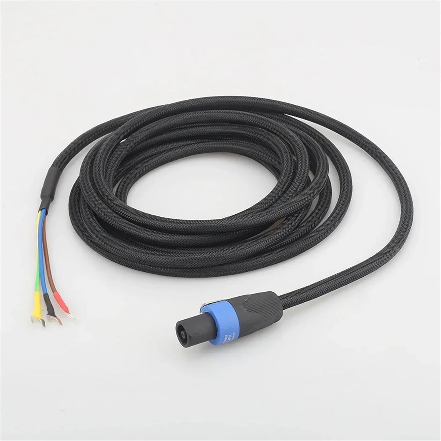 HiFi SBC01 3-Wire Subwoofer Cable Speakon to Spade End Sub Speaker Cable for REL/MJ Acoustics(4m)