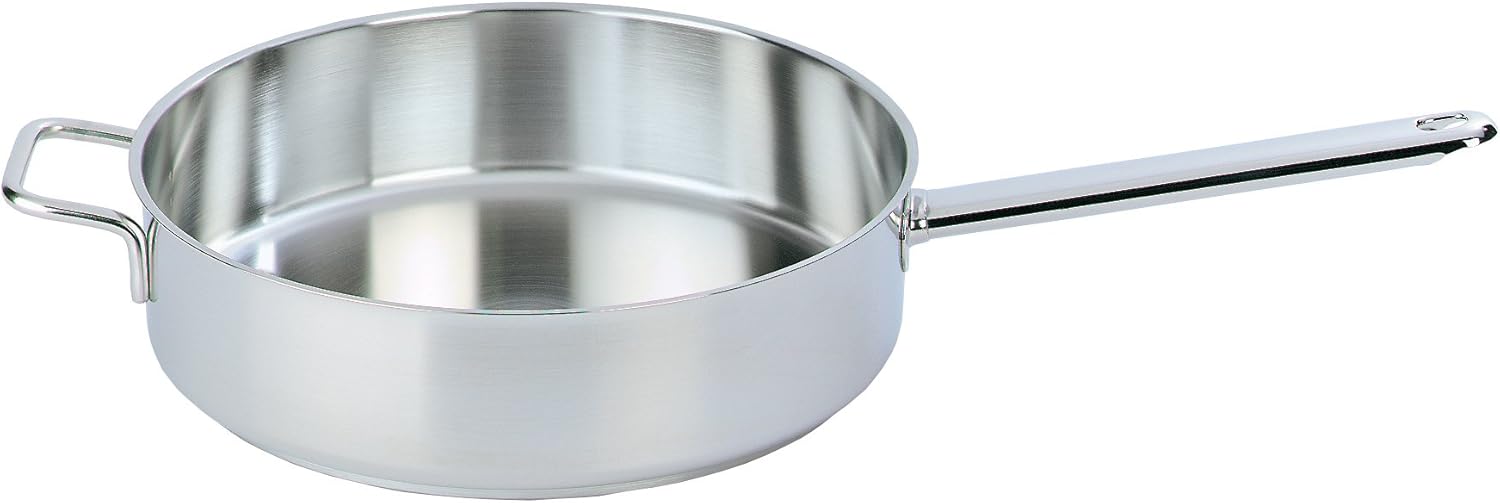 Demeyere Apollo Low Straight Sauté Pan 24 cm Frying Pan (Silver)