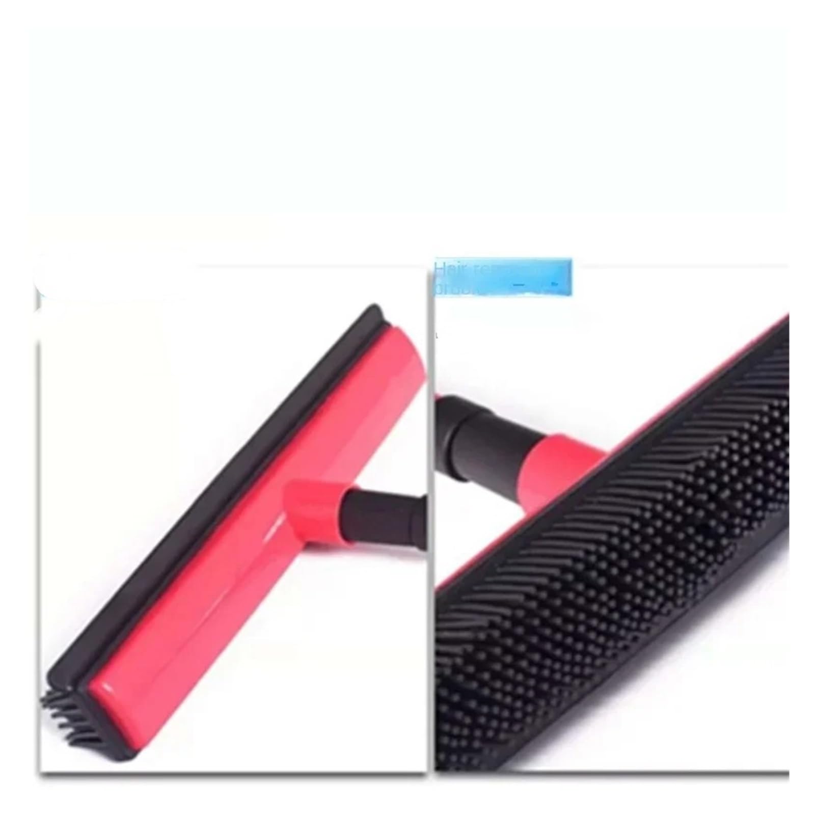 Pelo de alfombra for mascotas Compatible con eliminación Escoba Raspado Sin polvo Lavado a mano Trapeador Cepillo de piso de goma Limpieza Perro Buen ayudante Limpieza de ventanas(Black grey)