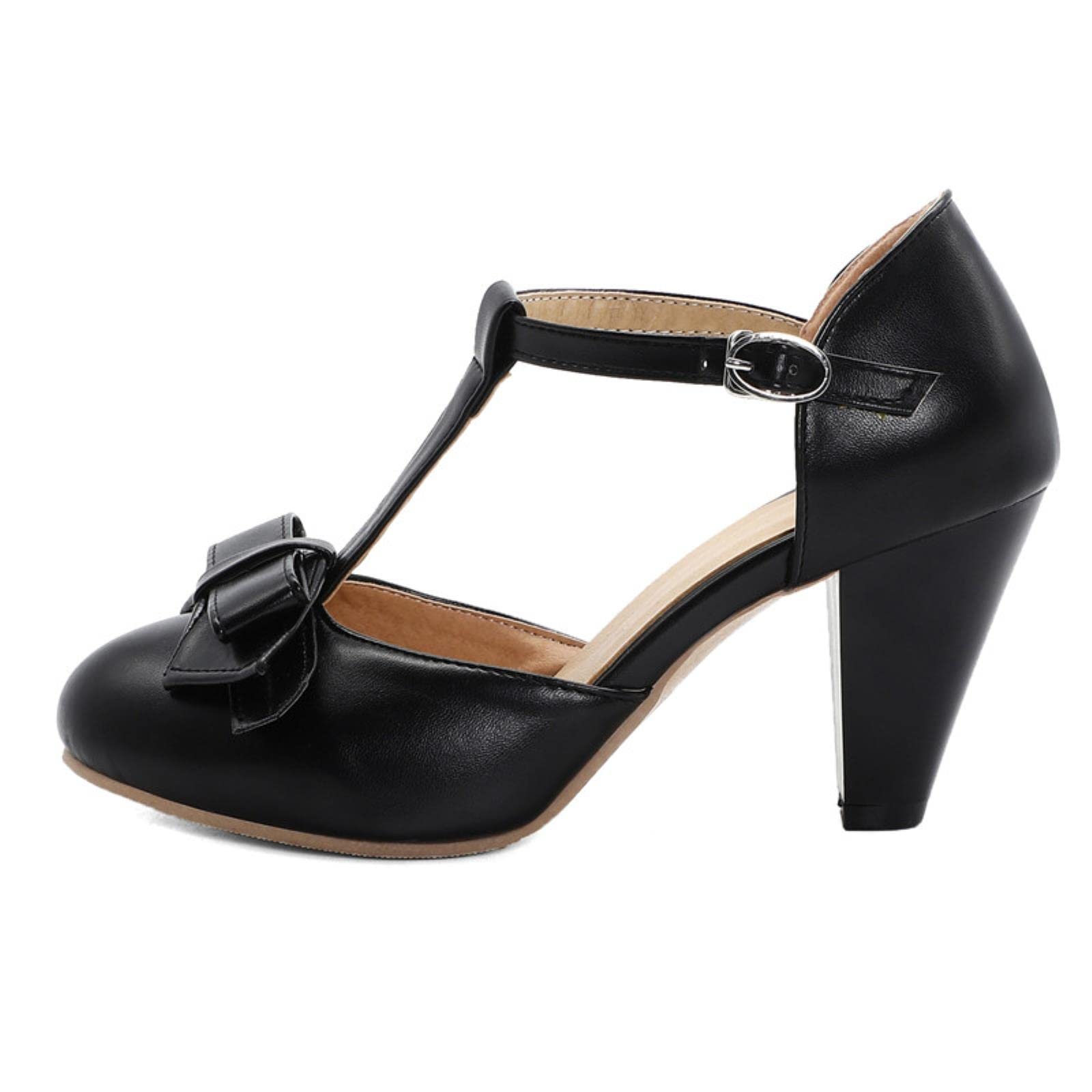 Sandali da donna estivi moda rosa verde Lolita scarpe per ragazze dolci tacchi con fiocco scarpe da donna pompe di grandi dimensioni,8,5