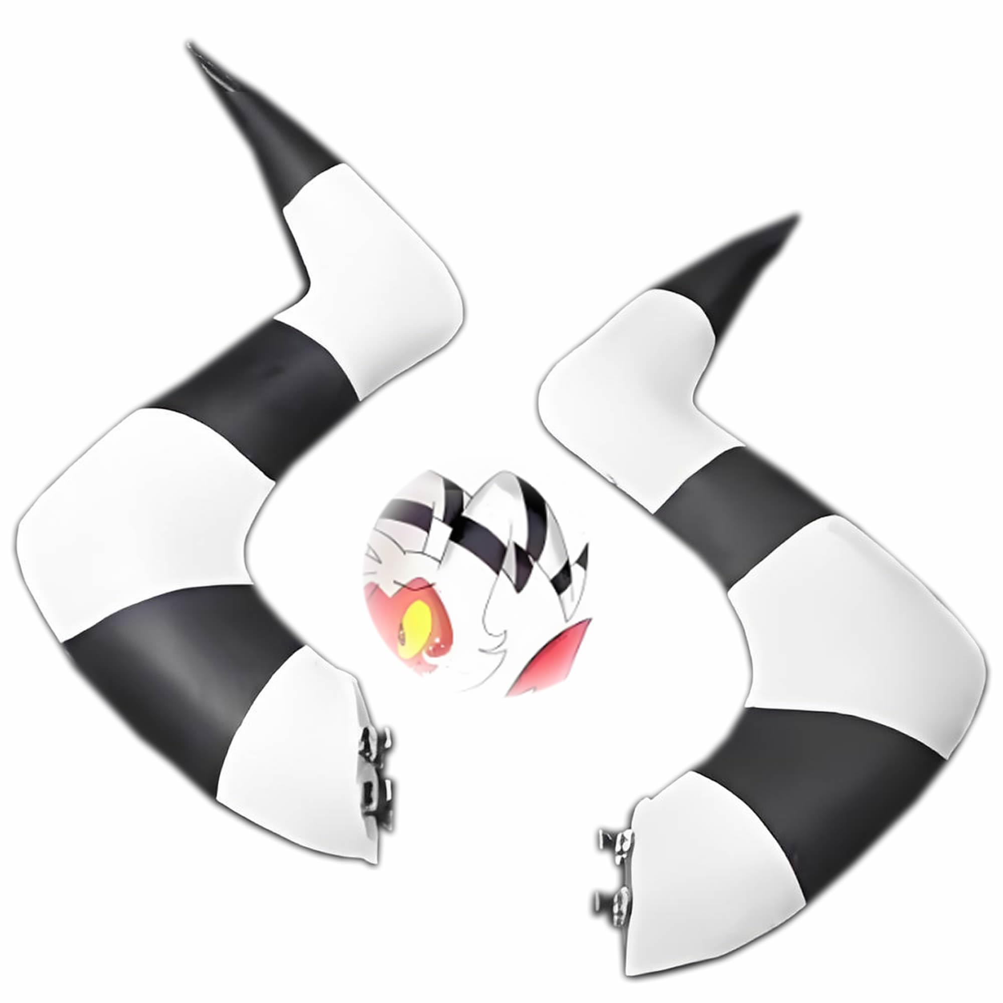 RJZMMNMoxxie Cosplay Horn Anime Moxxie Headwear Hair Band Hair clip Prop Costume