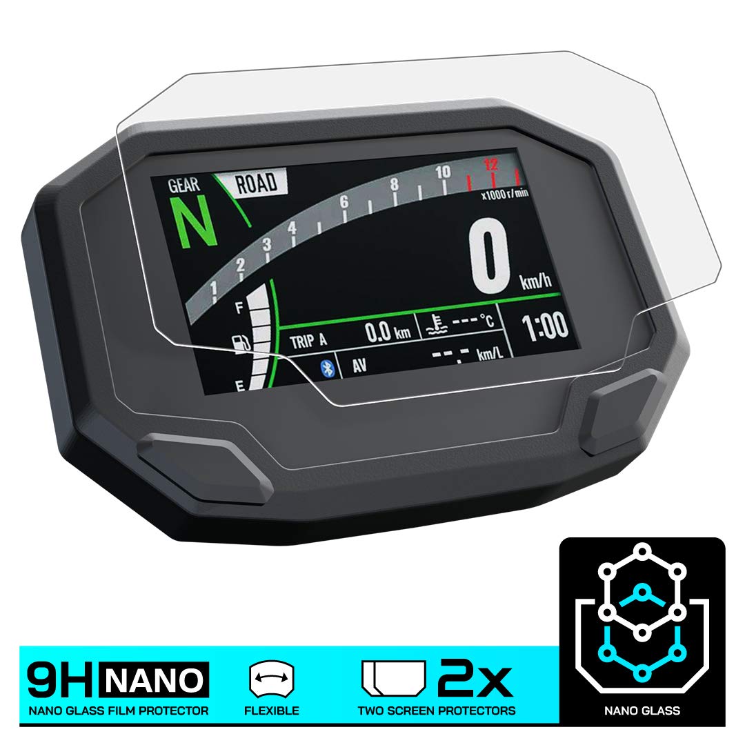 Image secondaire de Speedo Angels NANO GLASS Tableau de Bord Protecteur d'écran pour NINJA 1000SX (2020-) x 2