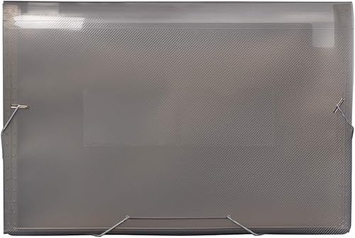 Miniatura 6 de JAM PAPER Carpetas de acordeón  Archivo expandible de plástico de 13 bolsillos  Tamaño carta  9 x 13  Cuadrícula azul  Se vende individualmente