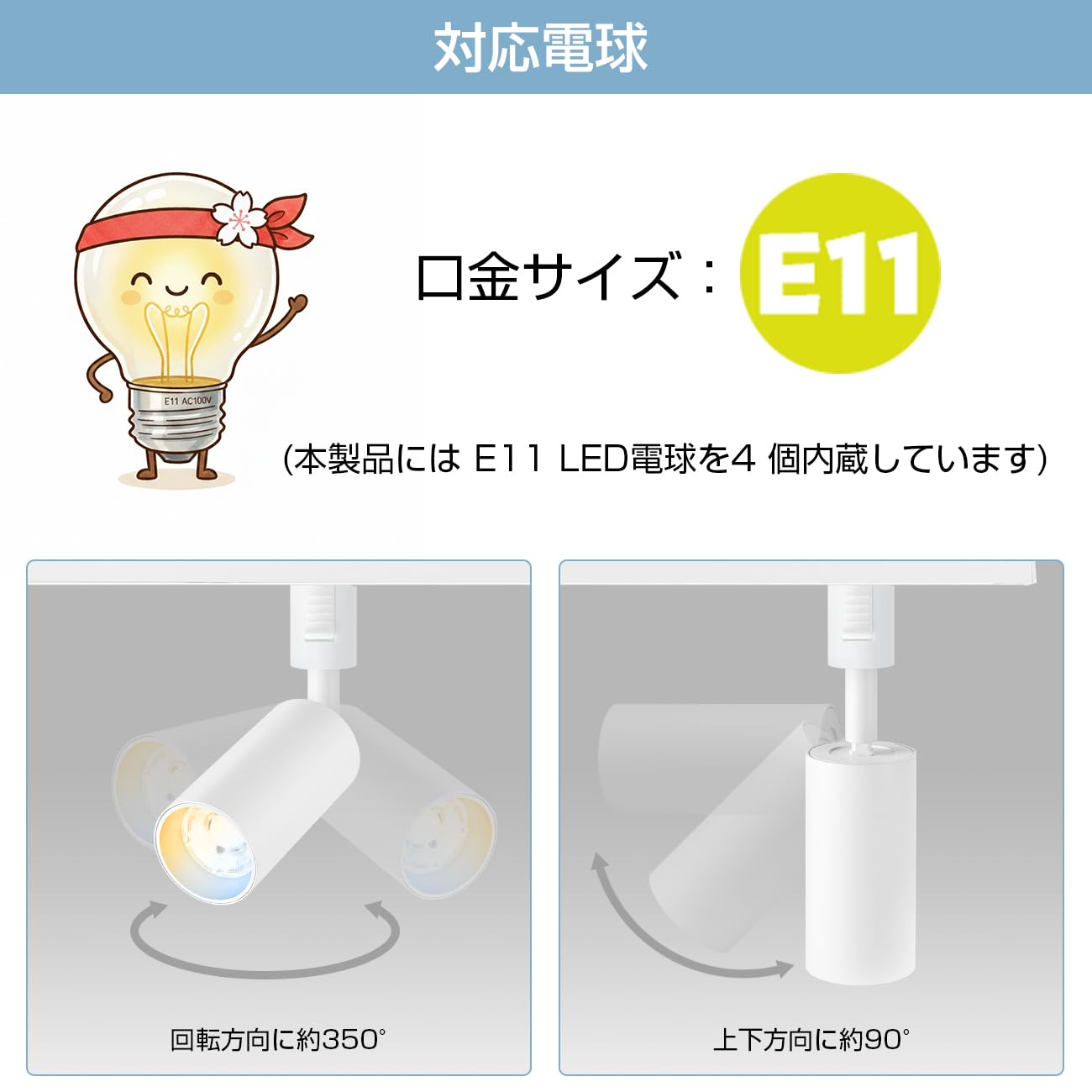 Amazon.co.jp : ANWIO スポットライト 4個セット ダクトレール用 50W型