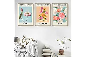 ZYRQART Nordic Fleur Plants Art Canvas Painting Amsterdam Paris Posters And Prints...