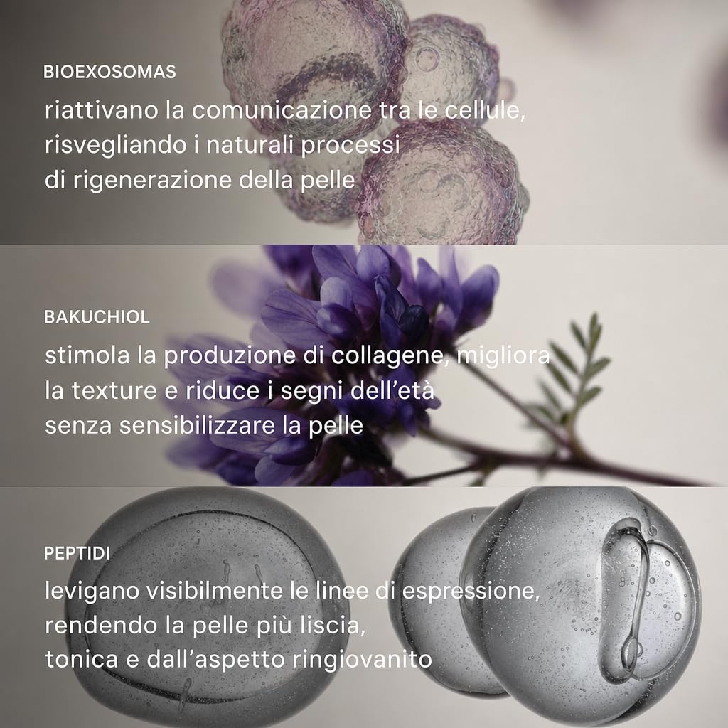 Pack Completo Exosomas Cuidado Facial | Serum + Crema Hidratante + Contorno de Ojos | Rutina Facial con Bioexosomas y Bakuchiol | Luminosidad, Firmeza y Piel Uniforme