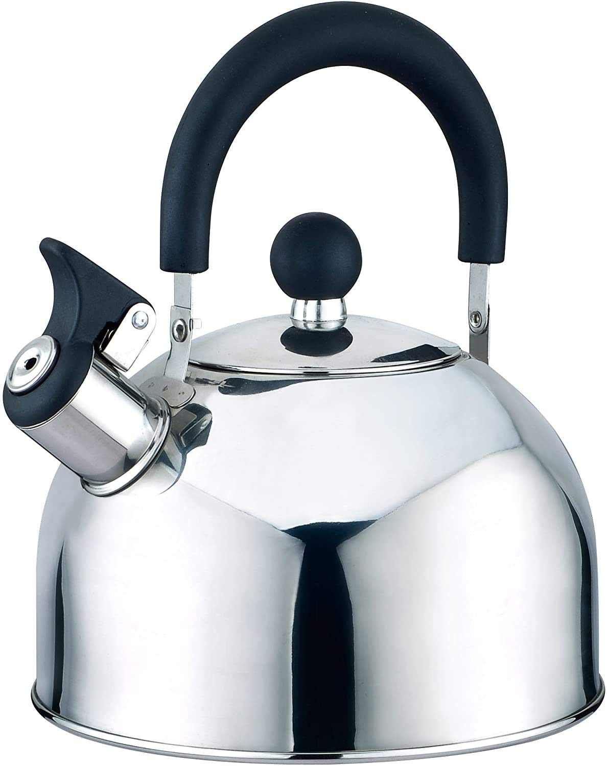 J&V TEXTILES Stainless Steel Whistling Tea Kettle, 2.5-Quart*