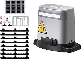 VEVOR Motorisation de Portail Coulissant, 280 W, Ouvre-Portail Solaire Électrique pour Portes 20 m et Charge 816 kg, Moteur de Porte Coulissante à Engrenages, Système d'Ouverture de Portails d'Allée