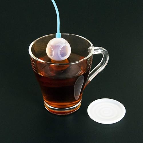 Miniatura 4 de Infusor de té, infusor de té de silicona, 1 infusor de té de silicona con forma de buceador, filtro de filtro para hacer té en casa, regalo de