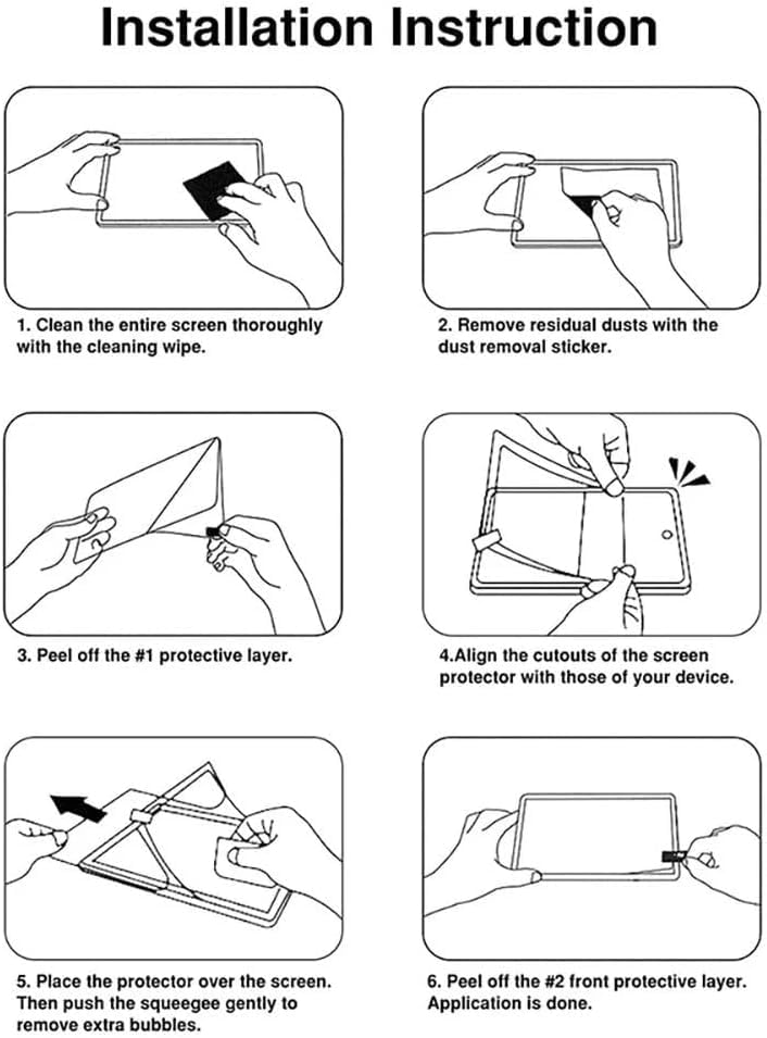 Image of Paper Screen Protector Compatible with Samsung Galaxy Tab S10 Plus 2024 / S9+ / S9 FE+ 2023 12.4-Inch PET Film For Writing, Drawing & Note-Taking-Matte