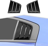 Vista 1 de Persianas laterales para Dodge Charger 2011+ SXT/GT/R/T/SRT/SRT Hellcat Widebody/Scat Pack de persianas de cuarto de rejilla (negro A)