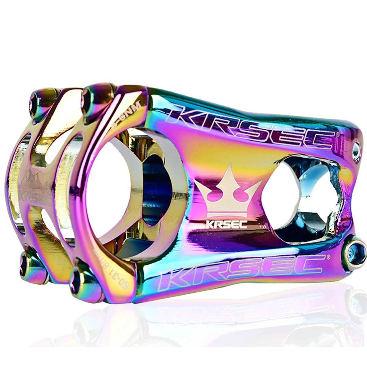 CVQJL 31.8mm Mountain Bike Stem 0 Degree Aluminum Alloy Handlebar Stems Riser for 28.6mm Front Fork 50mm Bikes Suspension BMX XC AM FR