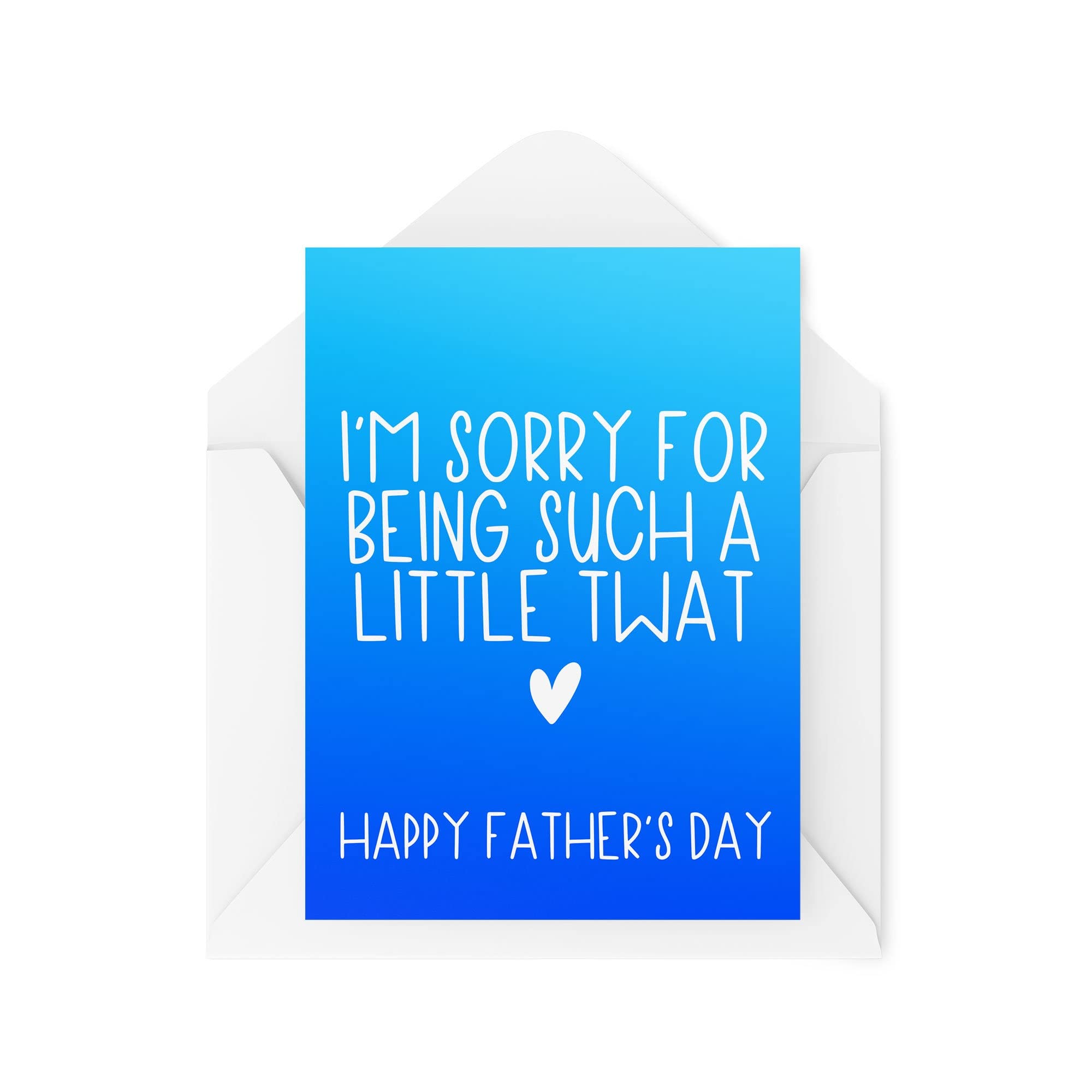 Funny Father's Day Cards | I'm Sorry For Being Such A Little Tw*t | For Him Son Daughter From The Kids Daddy Dad Gift Banter | CBH988