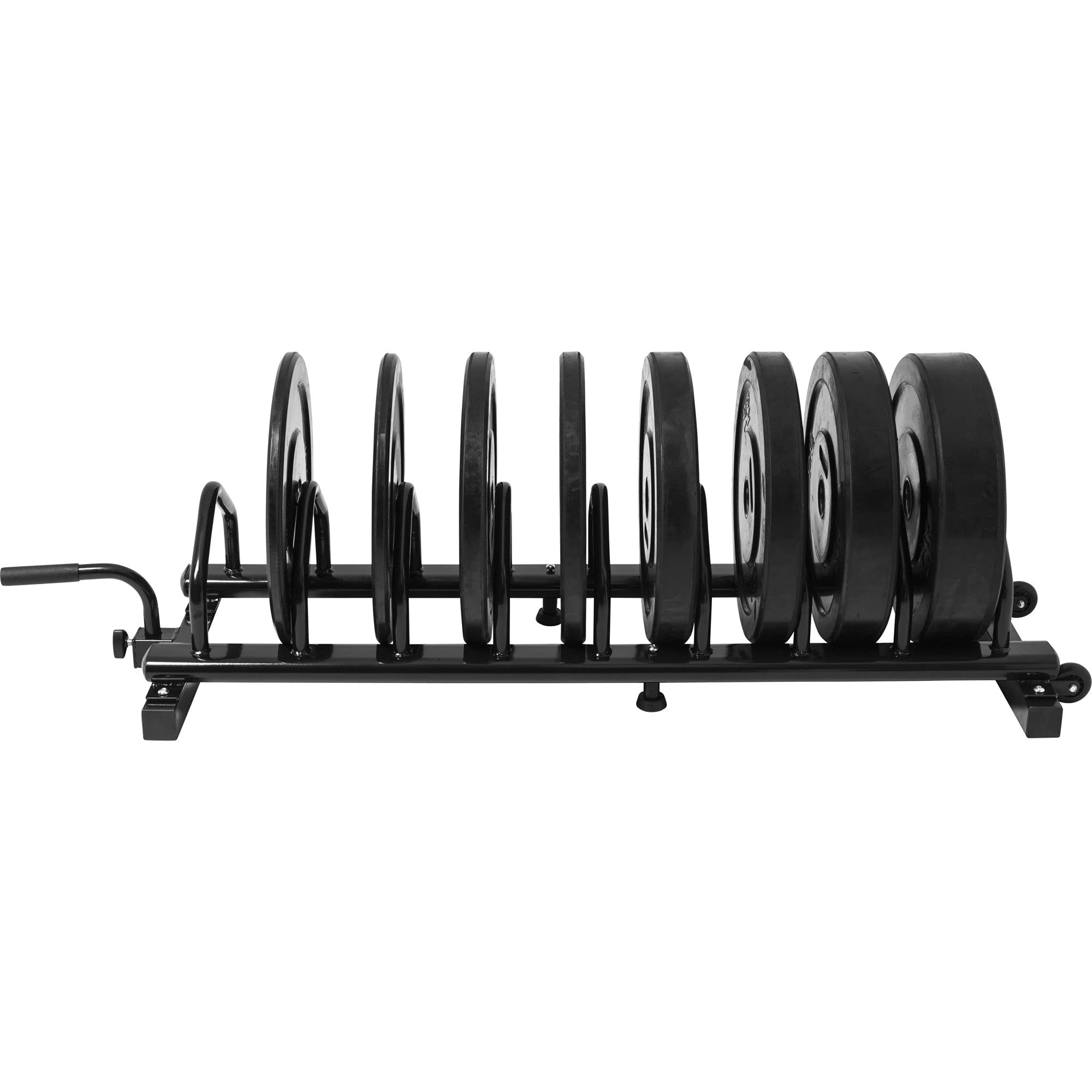 GORILLA SPORTS® Hantelscheibenständer - mit 30 mm und 50 mm Scheibenaufnahme, 151 x 53 x 30 cm, bis 400 kg Belastbar, Schwarz - Hantelständer, Hantelablage, Hantelscheibenablage für Gewichtsscheiben
