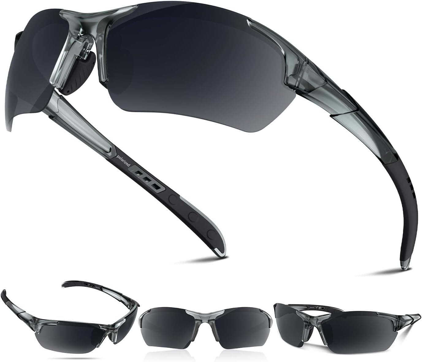 Polarized Sports Sunglasses for Men Women Youth Baseball Running Cycling Driving Fishing Tennis Golf Motor TAC UV400 TR90 - Image 9