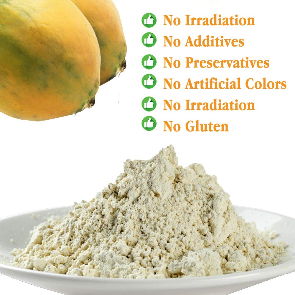 Plant Gift 100% Pure Papaya powder 木瓜粉 Polvo dietético natural, polvo de papaya, no transgénico y vegetariano 100g