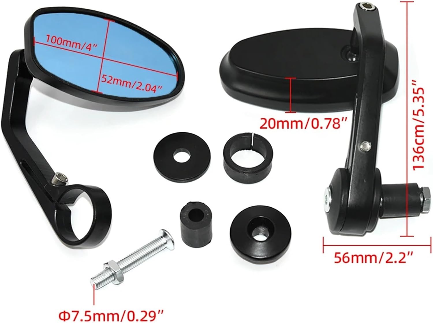 バイク ミラーバイク スマホホルダー 振動に強い オートバイリアサイド