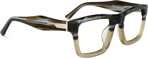 Miniatura 3 de Zeelool Gafas rectangulares gruesas con bloqueo de luz azul para mujeres y hombres, gafas retro Riley FA0761