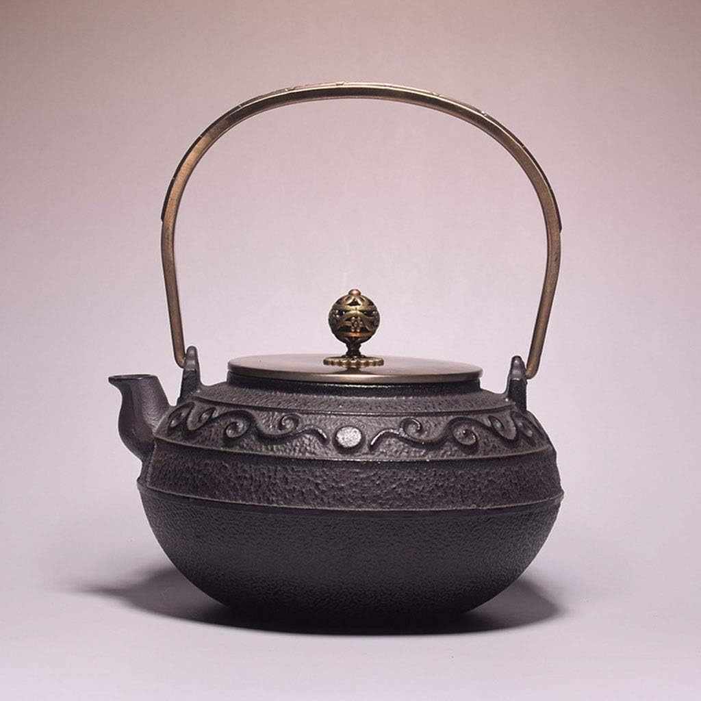 Japanese Cast Iron Teapot for Electric Ceramic Stove, Healthy Tetsubin Tea Kettle