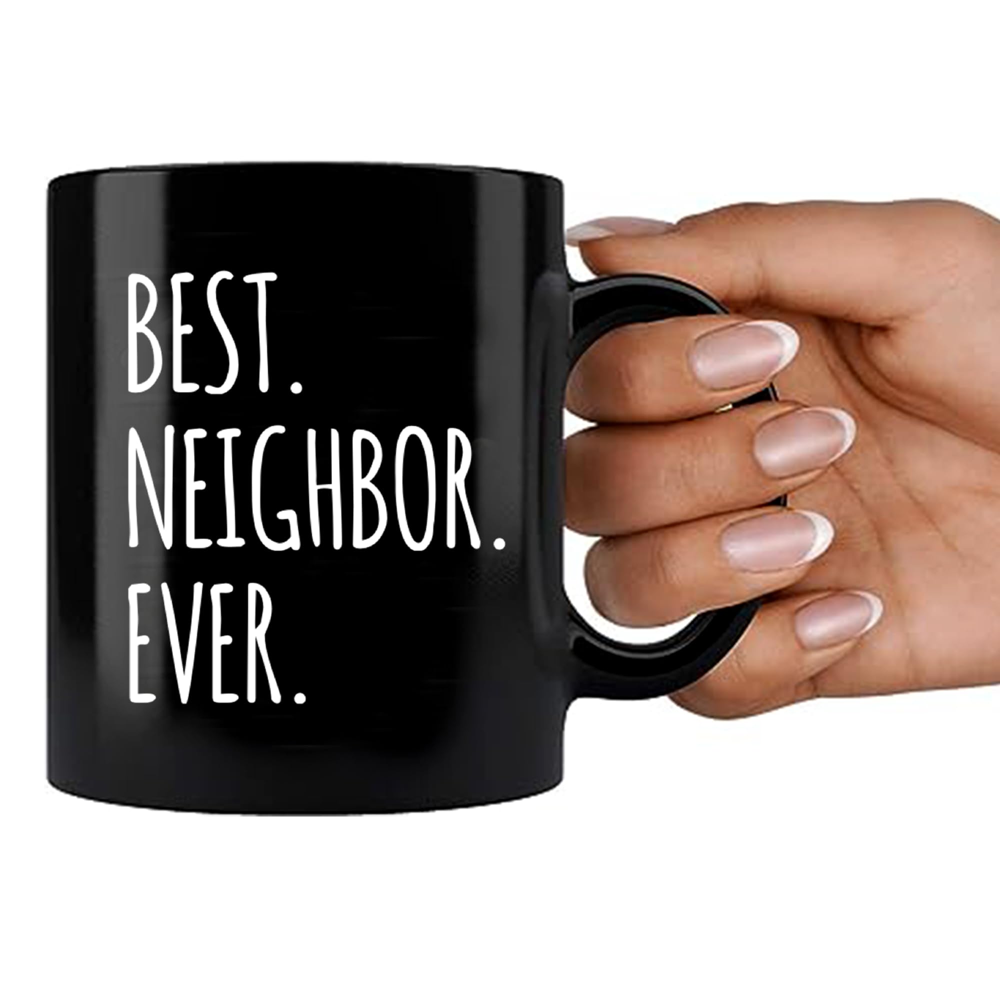 Tazza da caffè con scritta in lingua inglese Good Luck Better Neighbours, regalo per l'inaugurazione della casa per gli amici, per l'inaugurazione