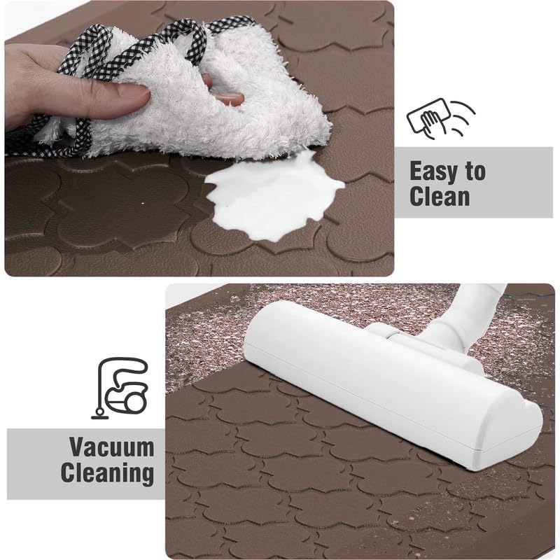 HomeCloud 1.2 cm Anti-Fatigue Floor Mat, Brown, 44x120 - Image 5
