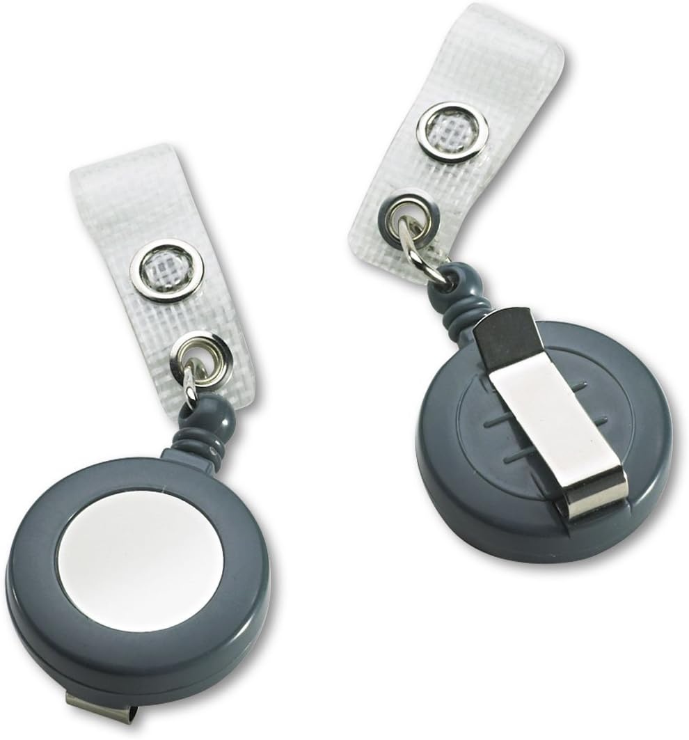 GBC Badgemates Plastic Retractable Name Badge Reel, 2 ft