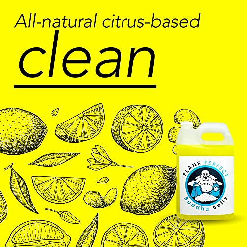 Plane Perfect Buddha Belly Oil & Grease Cleaner - 1 Gallon, Aviation Grade Degreaser Cleaner Heavy Duty, Automotive Engine Cleaner And Degreaser Spray, Multi Surface Cleaner For Airplanes, Trucks & Cars #TOP4