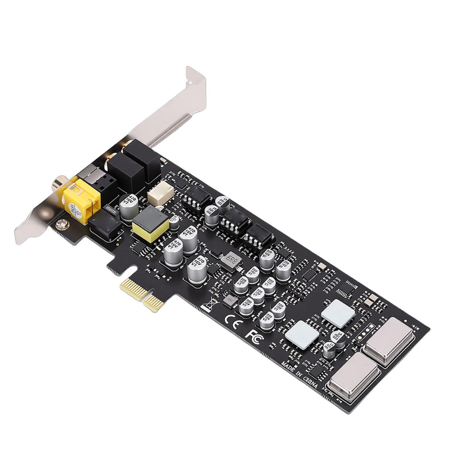 Cryfokt Scheda PCIE Elaborazione HiFi di Alta qualità per Appassionati di Giochi e Musica Staffa a Basso Profilo Inclusa
