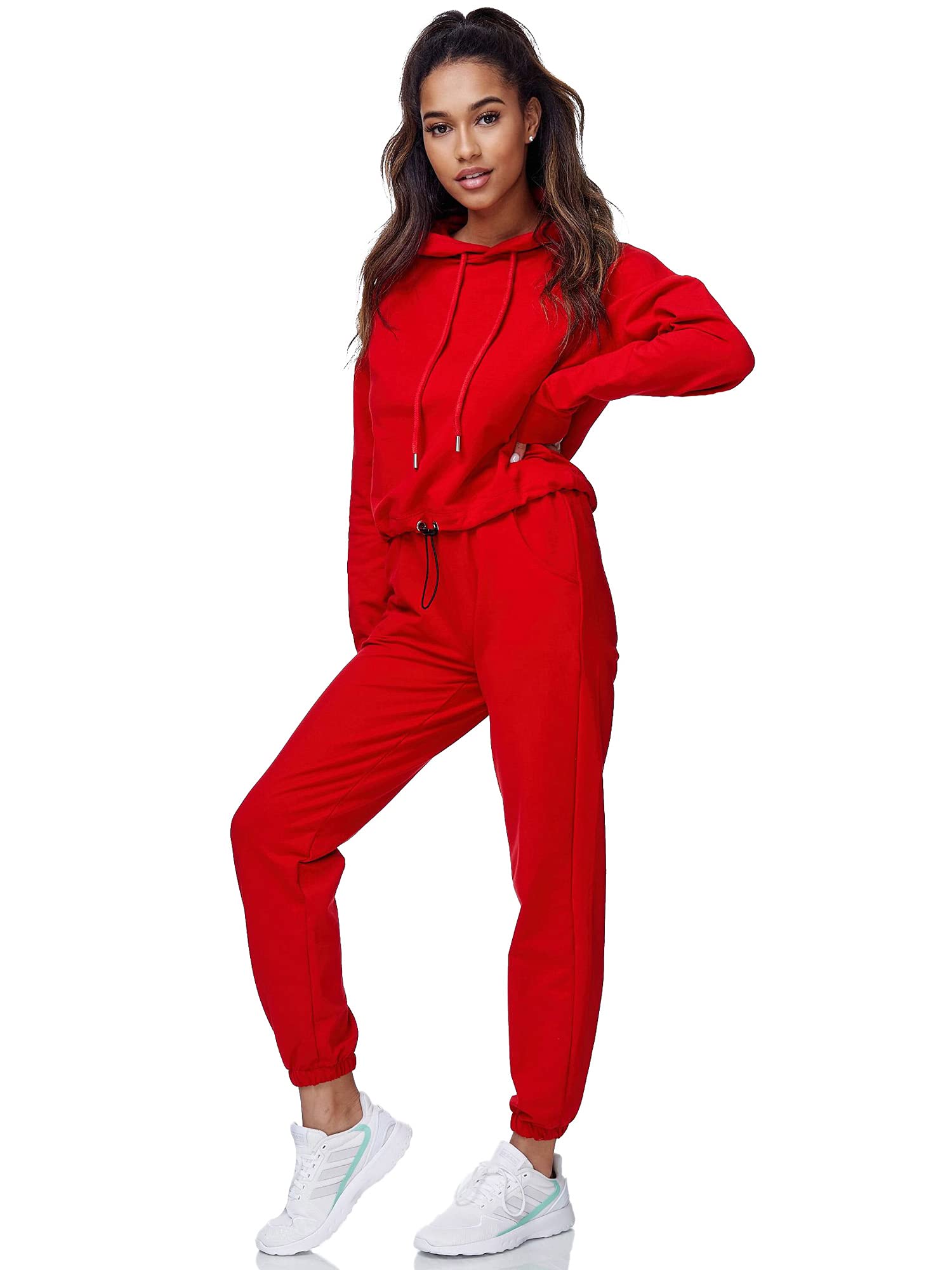 Tazzio Damen Jogginganzug Trainingsanzug Sport Freizeit Hoodie & Jogginghose F200