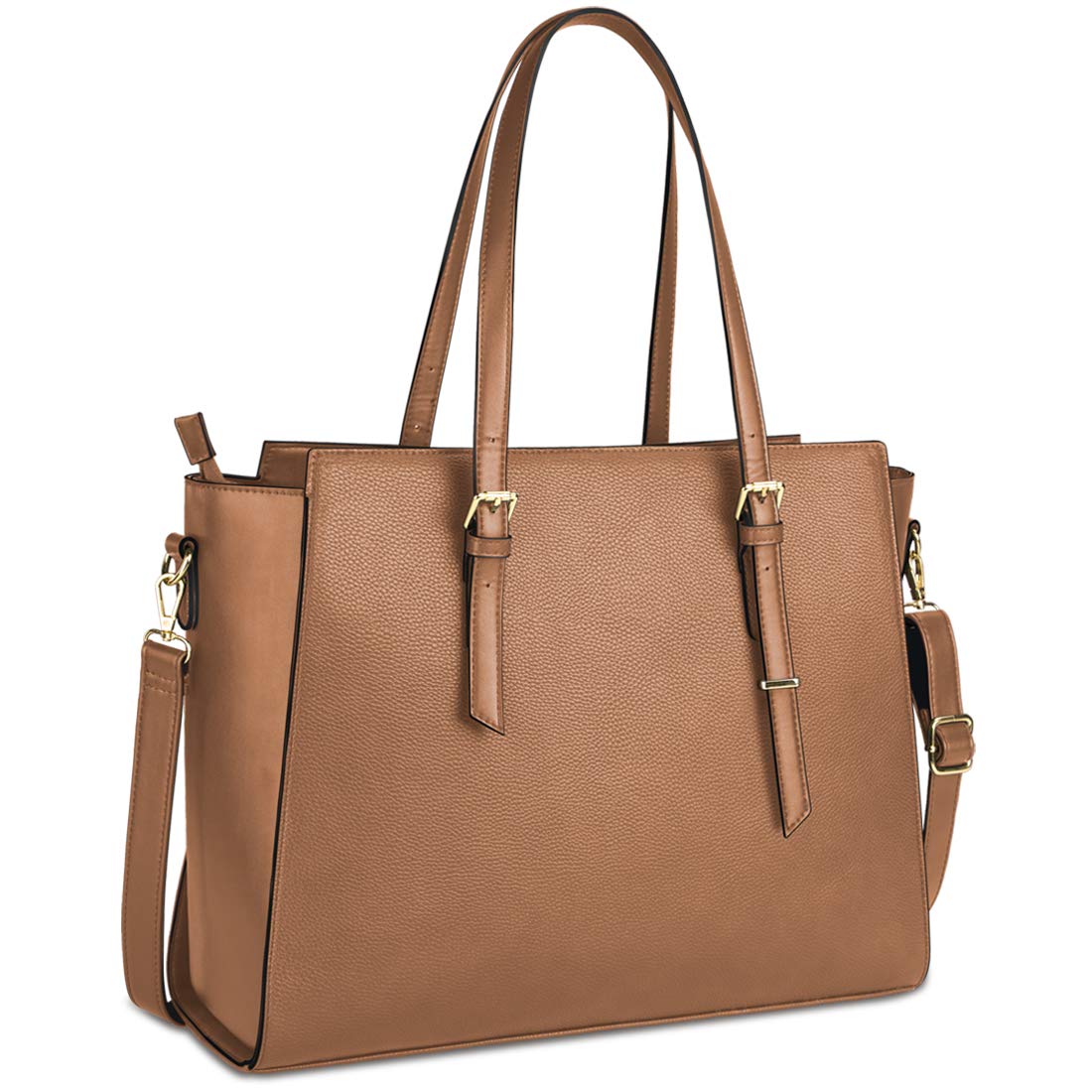 NEWHEY Borsa Lavoro Donna Porta PC 15.6 Pollici Grande Borsa a Tracolla Tote per Computer da Impermeabile in Finta Pelle