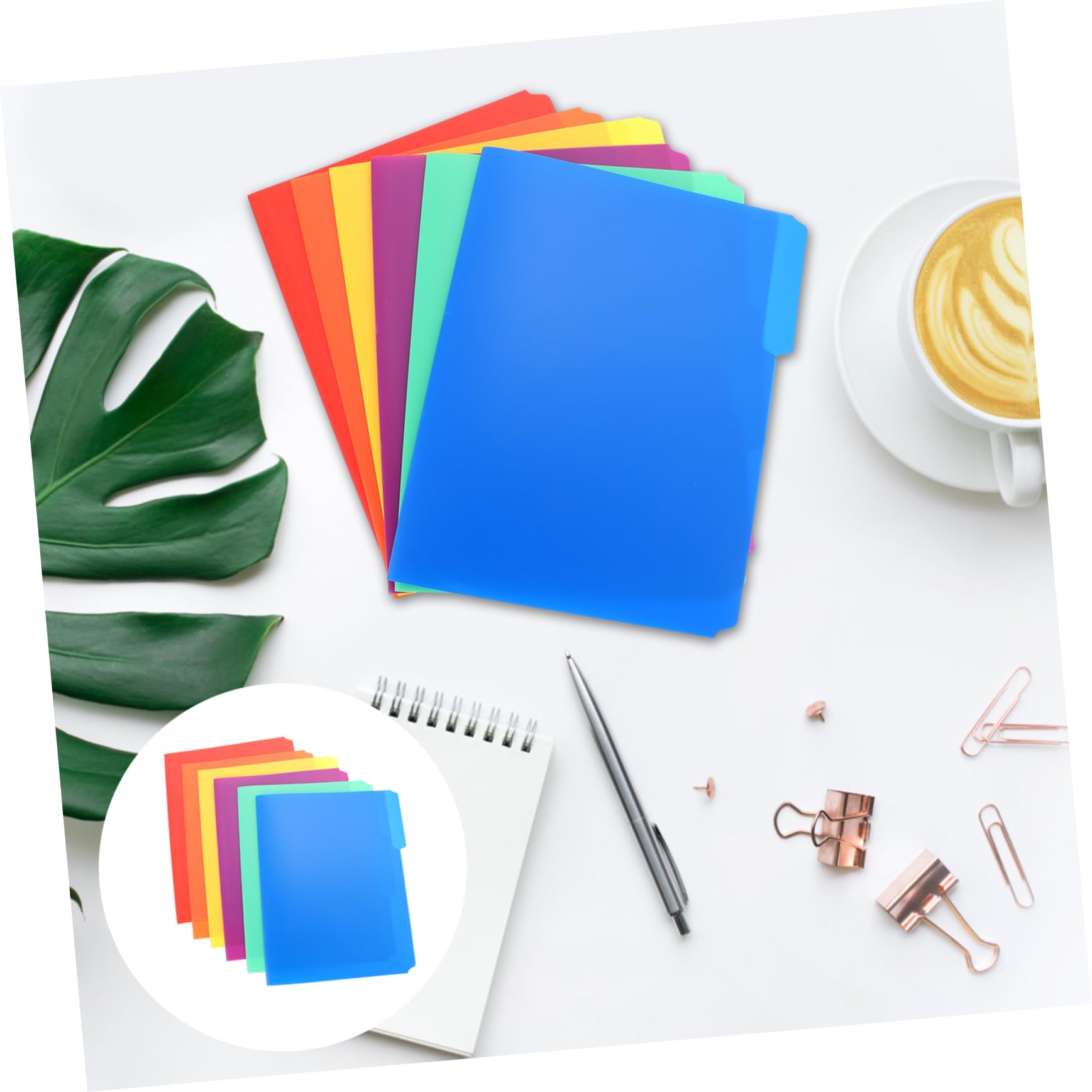 Angoily Organizador De Archivos De Plástico Carpetas Para Oficina Y Escuela Folder Simple Y Práctico Para Y Exámenes 6 Piezas X 4