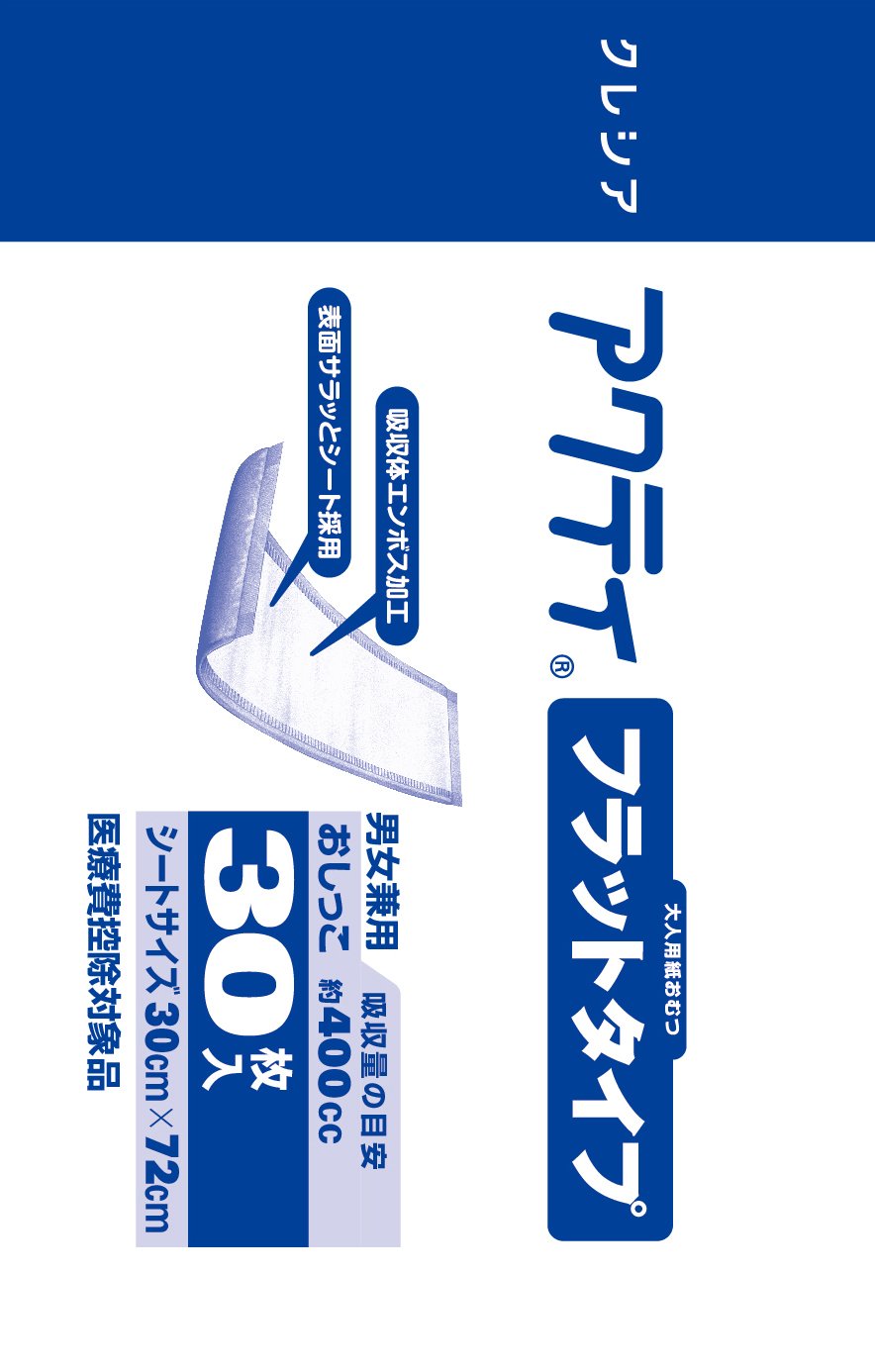 フラットタイプ30枚入り×4袋とワイドパット30枚×2袋セット Amazon.co.jp: 【病院・施設用】 アクティ 大人用おむつ