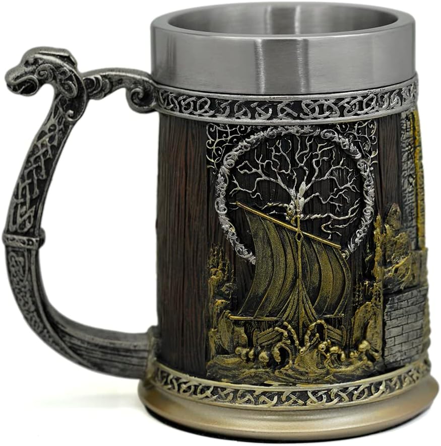 Stainless Steel Skull Mug Viking Drinking Cup Skeleton Resin Beer 11 61ZqvJDl+aL. AC SL1001