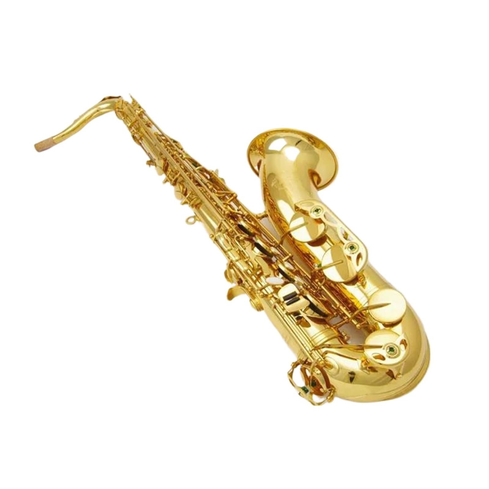 Saxofón Instrumentos Musicales Saxofón Tenor B Latón Lacado Dorado Saxofón Sib Tune Saxofón