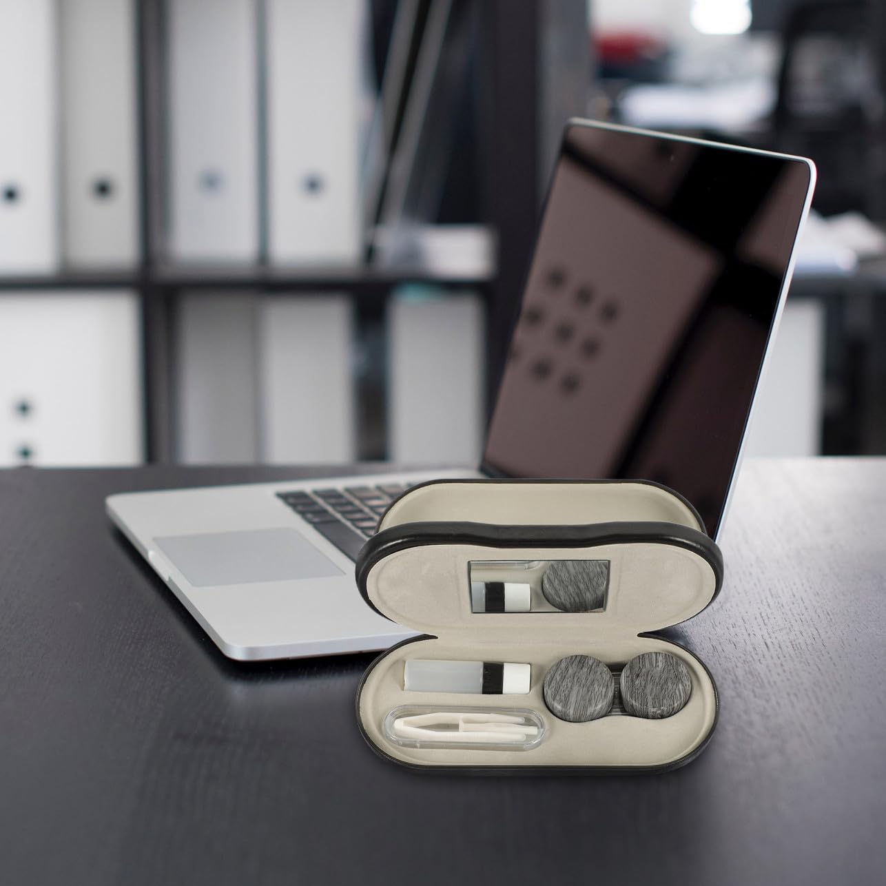 Zerodeko Brillenetui mit Doppelfunktion, Doppellagiges Design | 1 Satz, Tragbare Organizer Lösung für Zuhause und Unterwegs, für Brillen und Gläser