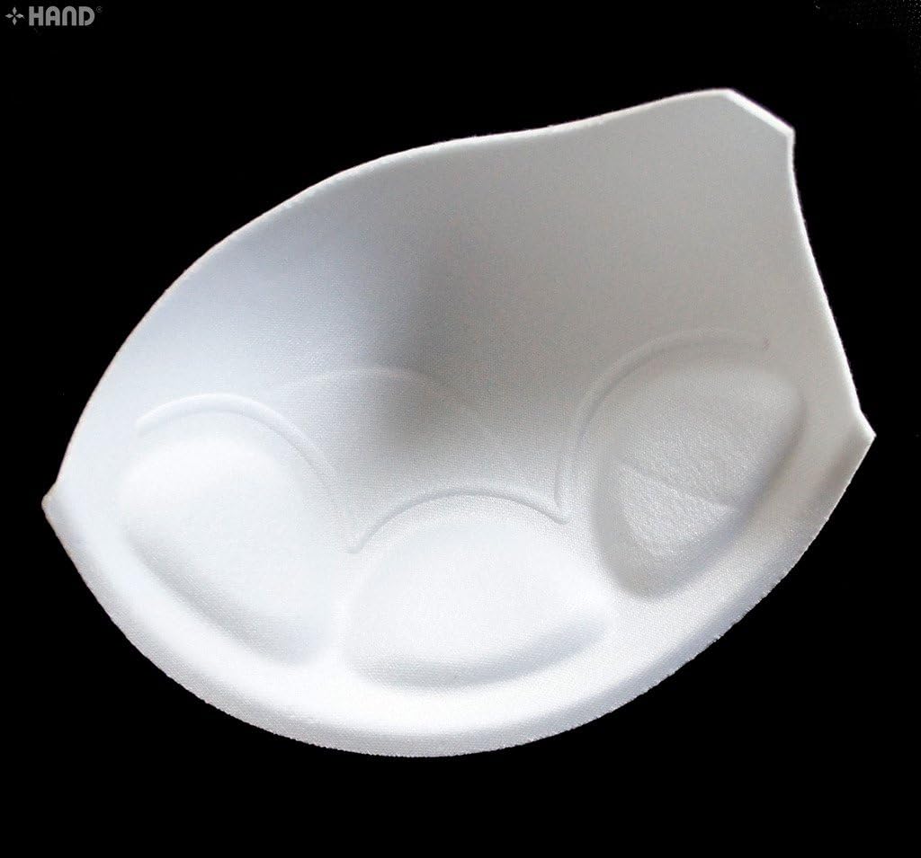 HAND Bra Pads 710-95 XL White Sew in Push Up Cups Pads Bra Making - Pack of 2 Pairs
