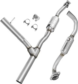 محول حفاز متوافق مع فورد F150 F-150 2004 2005 2006 2007 2008 ، لينكولن مارك LT 2006 2007 2008 5.4L V8 RWD فقط محول حفاز مباشر مناسب 645843 645461 EPA متوافق