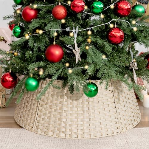 GRANNY SAYS 32¾" Extra Large Wicker Christmas Tree Collars for
