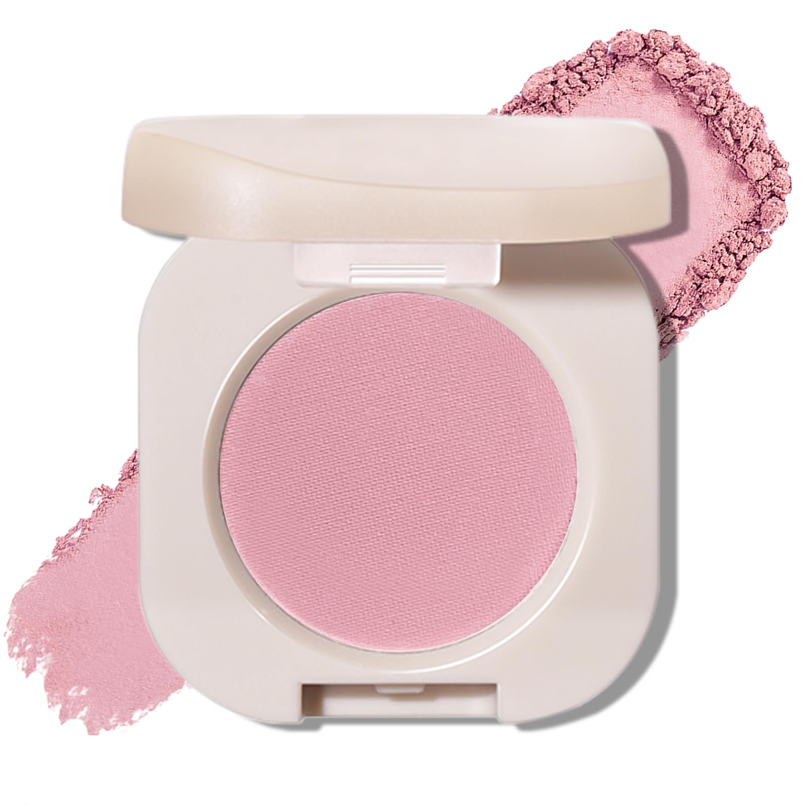 Single Matte Eyeshadow - Lavender Pink, Ultra-fine Lightweight Powder, High Pigment, Long Lasting, Multiuse Blendable for Eyes and Blush, Korean Makeup, Half Pink