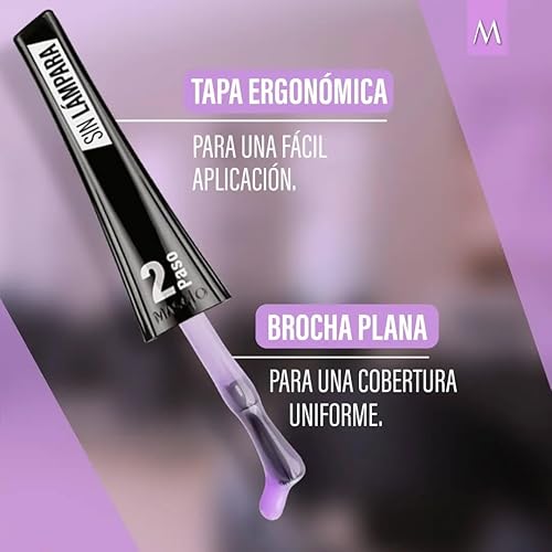 Miniatura 4 de MASGLO GEL EVOLUTION - Esmalte de uñas efecto gel, no requiere lámpara UVLed, duración hasta 12 días, 1 pieza de color (LINDA) Gel sin necesidad de