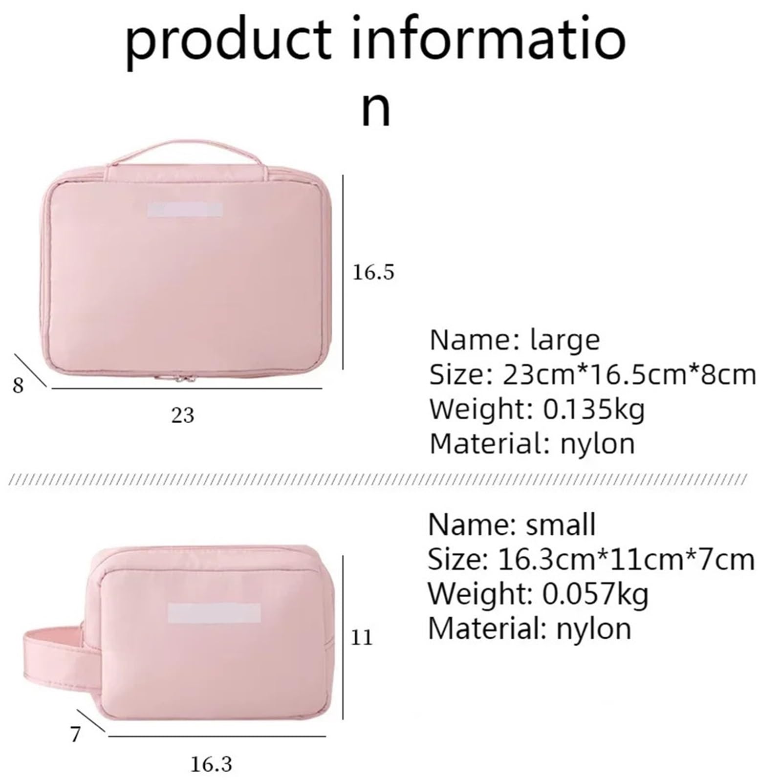 Torby kosmetyczne Kosmetyczka damska, przenośna kosmetyczka, duża pojemność, torba podróżna do prania, trójwymiarowa torba do przechowywania kosmetyków(Gray large)