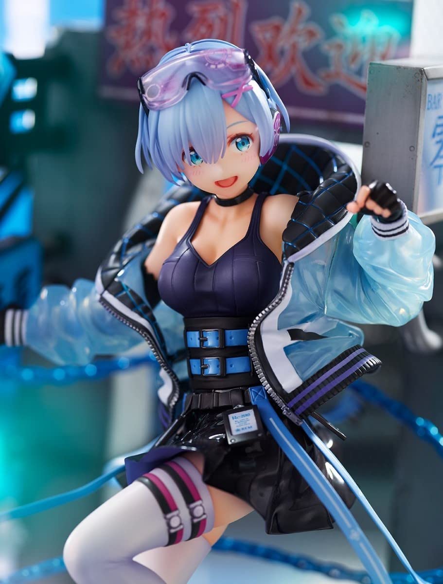 渋谷スクランブル リゼロ 鬼レム 1/7 フィギュア[eStream] 開封品 SHIBUYA SCRAMBLE FIGURE、TVアニメ『リゼロ』より、「鬼レム-Crystal