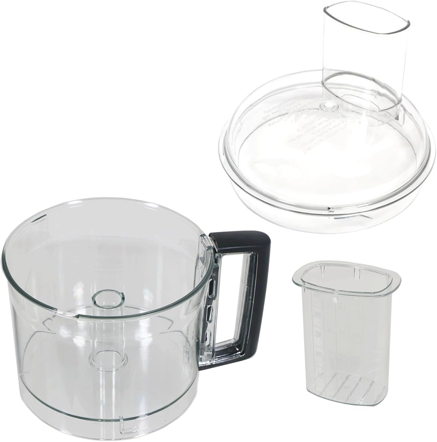 SPARES2GO Mixing Bowl Black Handle compatible with Magimix CS 5200