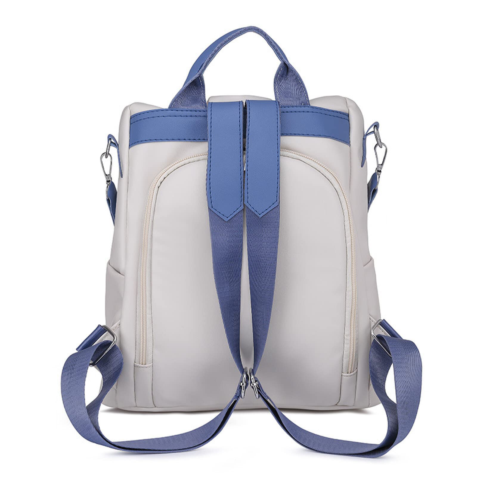 Bolso de mujer 2022 Bolso de mujer coreano Mochila Bolso de Boston de tendencia transfronteriza, Color amarillo, blanco y azul a juego, 30 * 11 * 31 CM