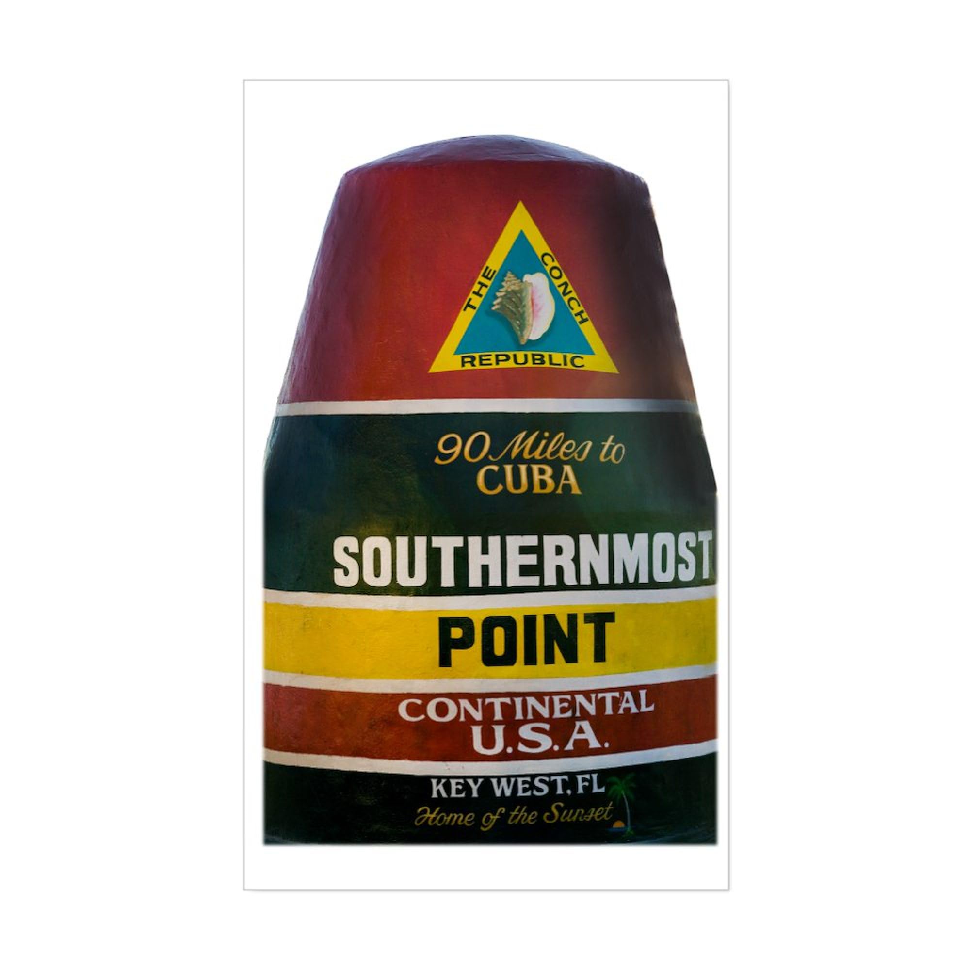 CafePress Key West Rectangle Bumper Sticker Car Decal