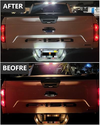 Miniatura 6 de MEALAM Paquete de bombillas LED blancas compatibles con Ford F150 F-150 2009, 2010, 2011, 2012, 2013, 2014, Ford F150, F-150, luz de domo de mapa