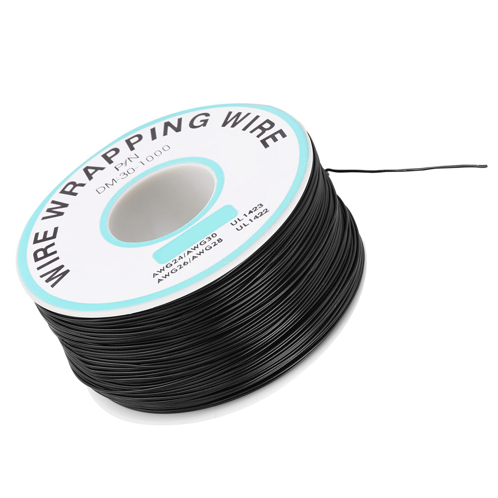 Drut Kynar Element Elektroniczny 0.25Mm Owijanie Drutem Pojedyncza żyła Rdzenia Kabel 30Awg 250 Metrów Czarny Drut Jednożyłowy Łączenie Okablowania