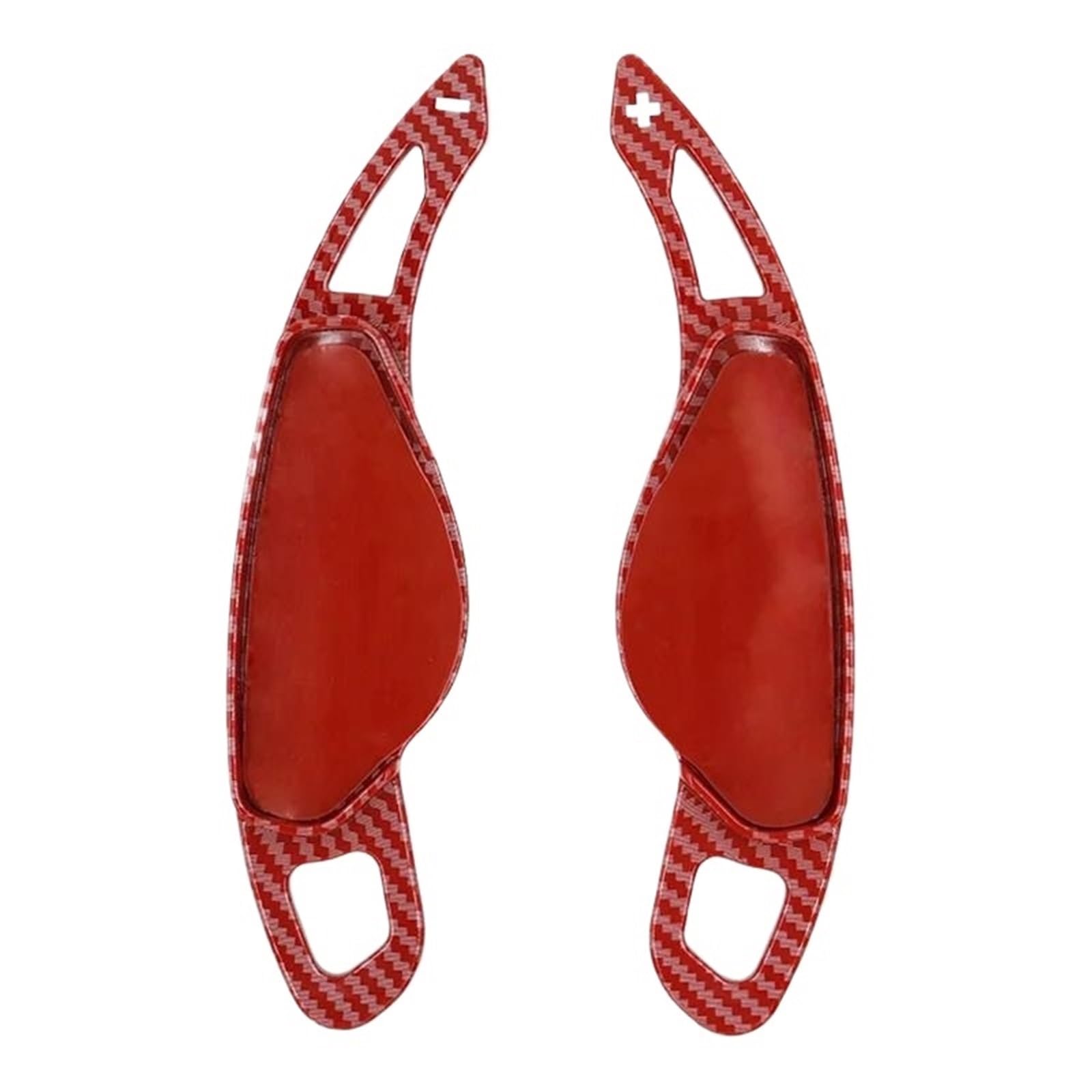 Uieowhn Carbon Red Car Shift Paddle For Jaguar For Xf Xe Xj F-Pace F-Type X760 X250 X260 X761 X351 Car Shifter Paddle(Carbon Red)